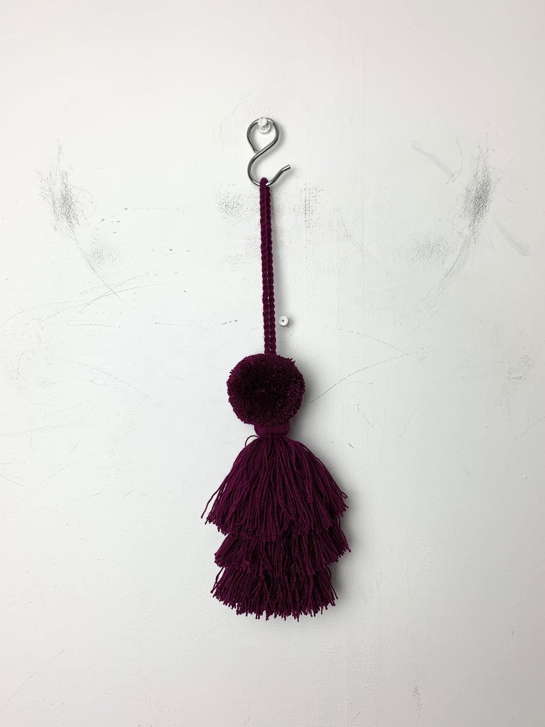 Columbia Collective Wayuu Purple Pom Pom Tassel