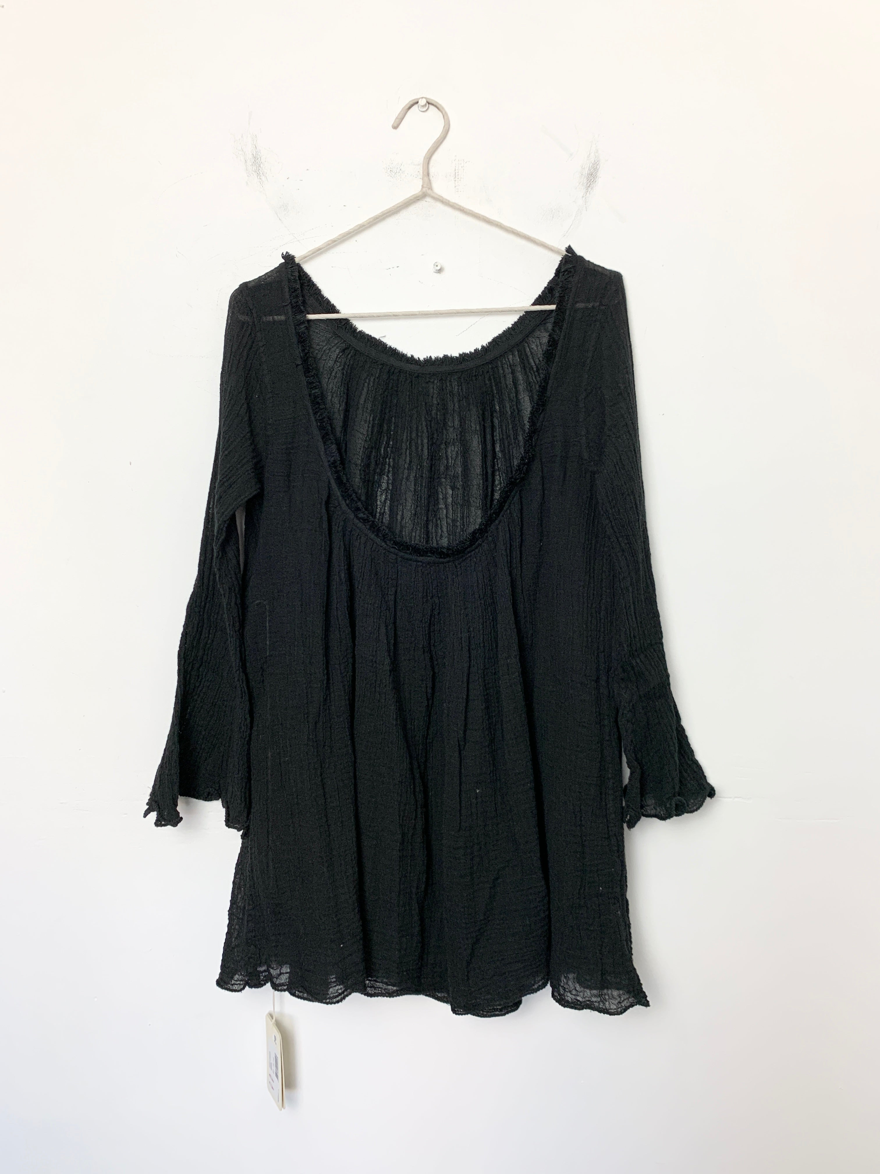 Ambas Italy Black Giggi Beach Cover Up - One Size