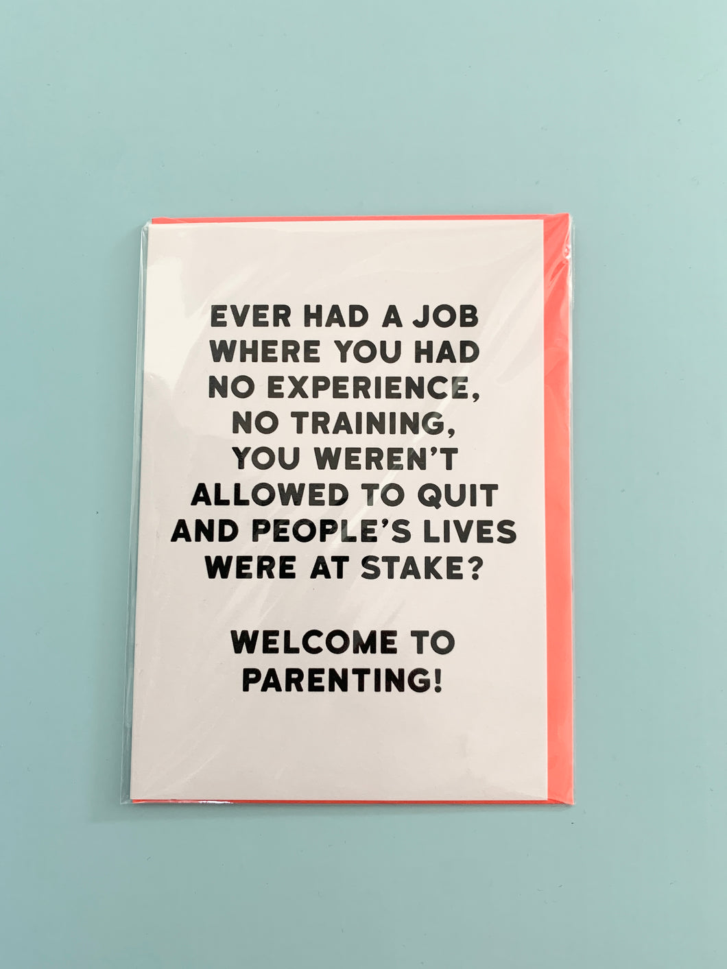 Welcome To Parenting Greetings Card
