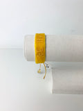 Mishky Yellow Velvet 'Be Happy' Bracelet