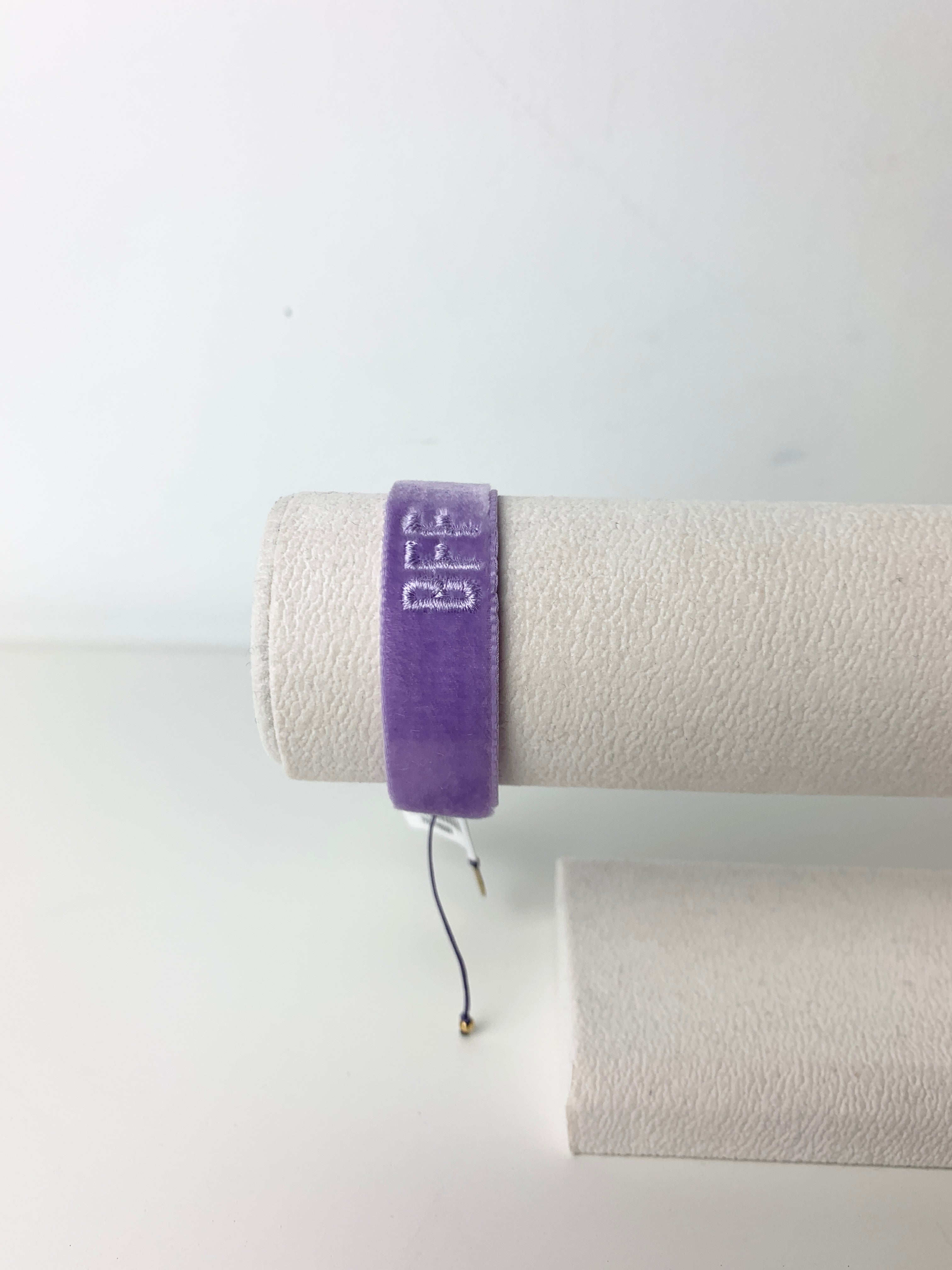 Mishky Purple Velvet 'BFF' Bracelet