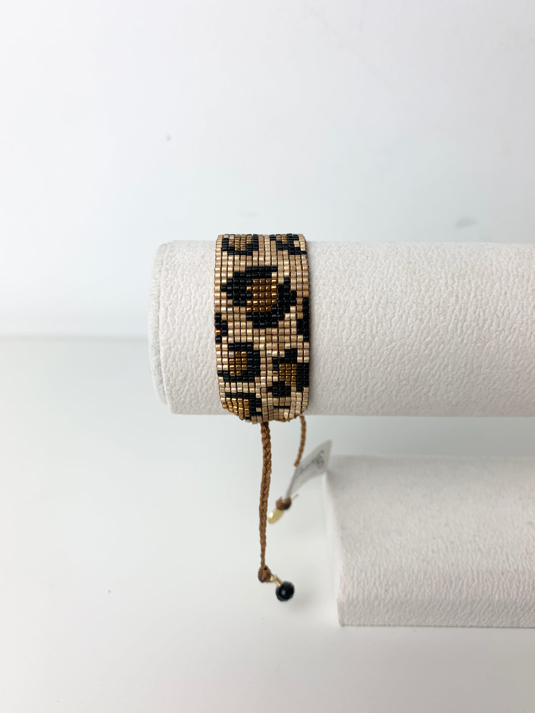 Mishky Black and Gold Panthera Beaded Bracelet