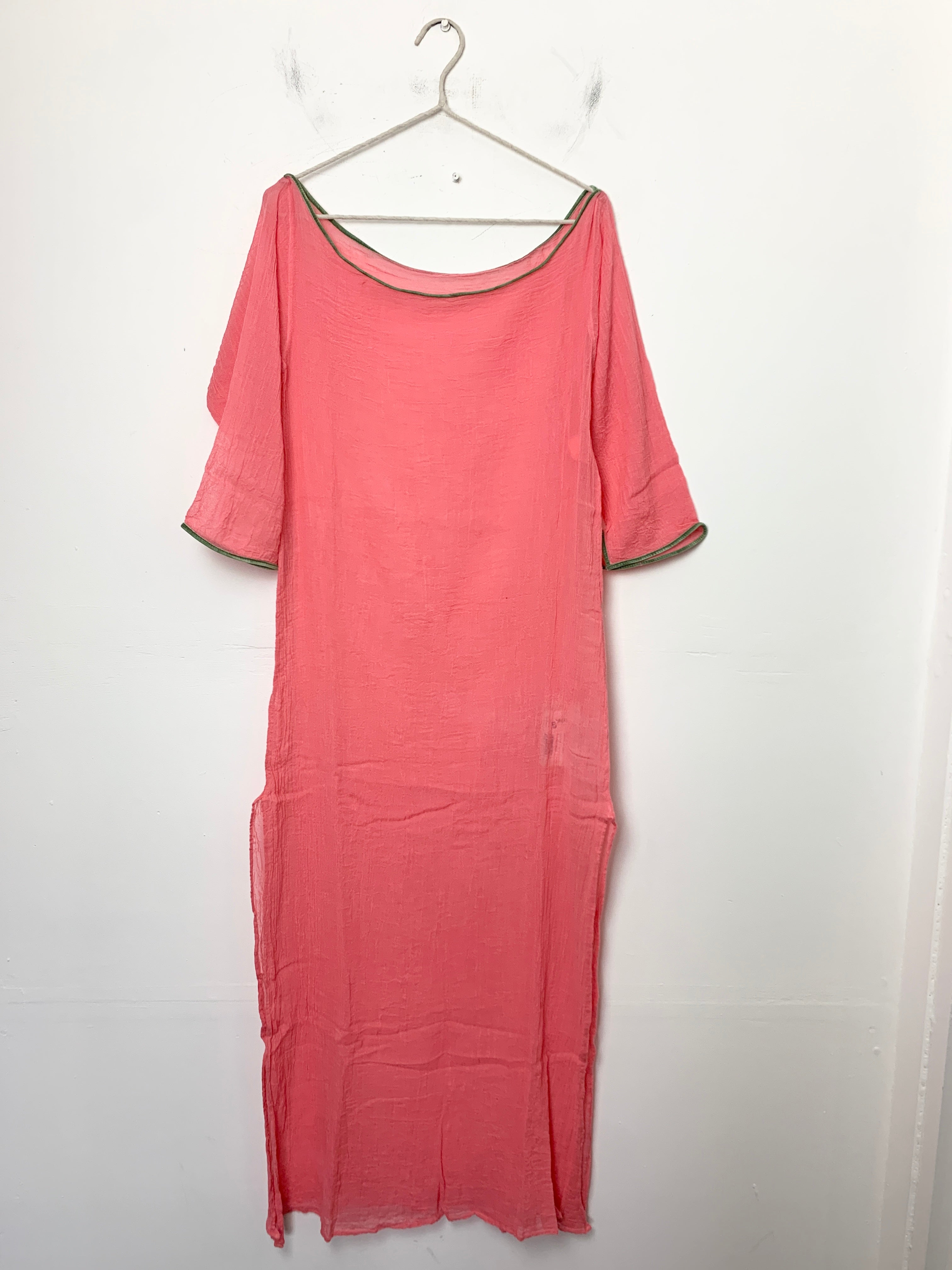 Ambas Italy Pink Marella Beach Kaftan - Size 2