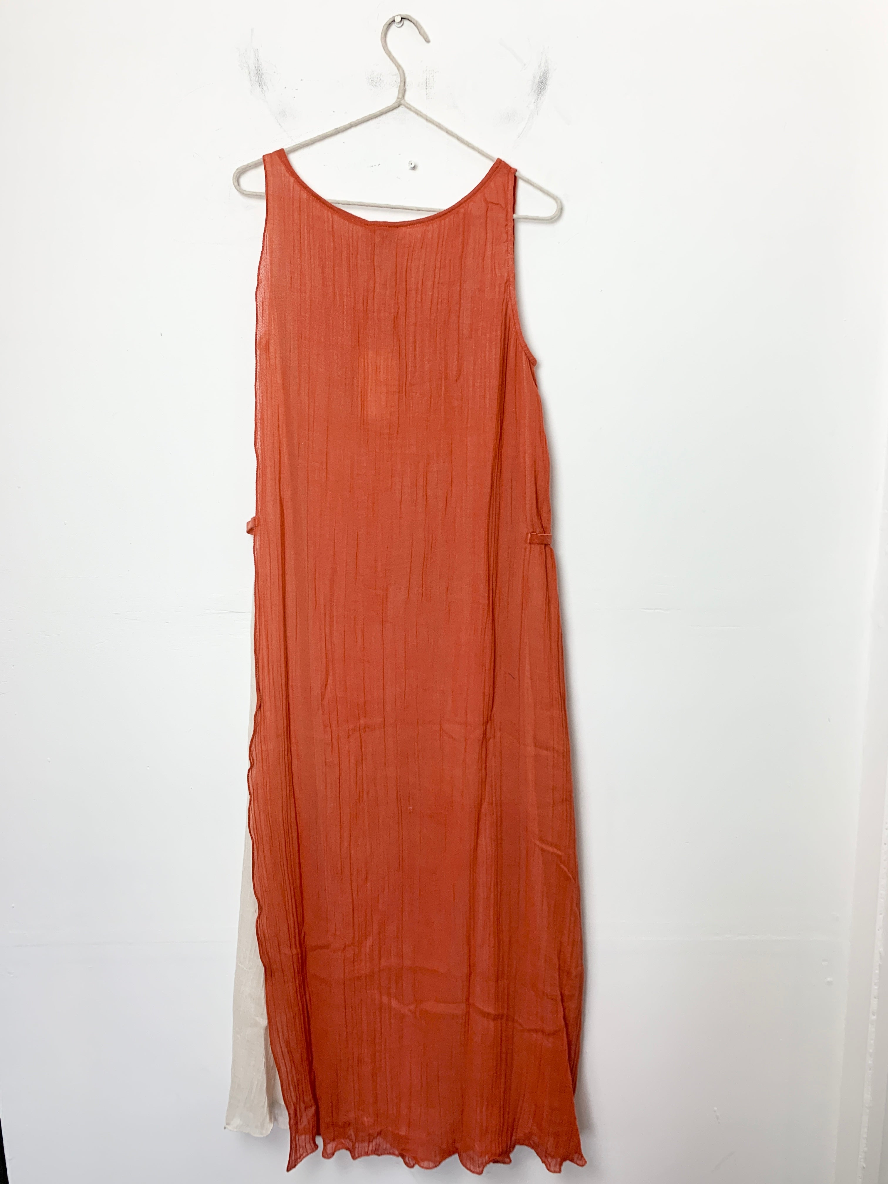 Ambas Italy Terracotta Fulvia Beach Kaftan - Size 2