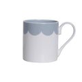 Addison Ross Grey Scallop Fine China Mug