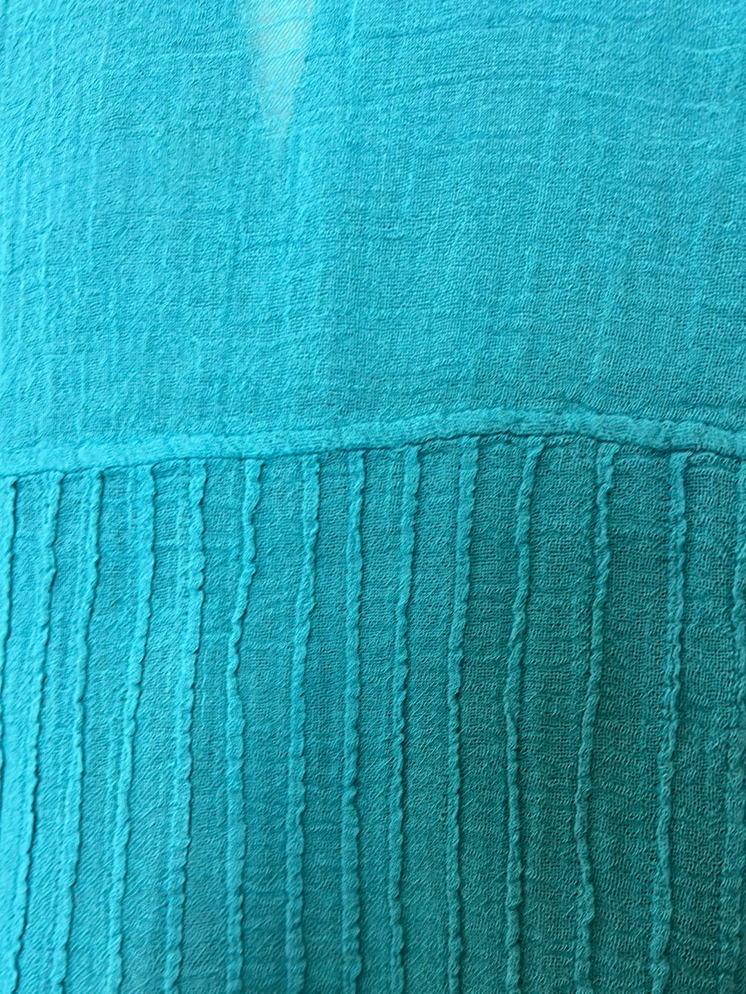 Ambas Italy Green Greca Cotton Shirt, Size M/L