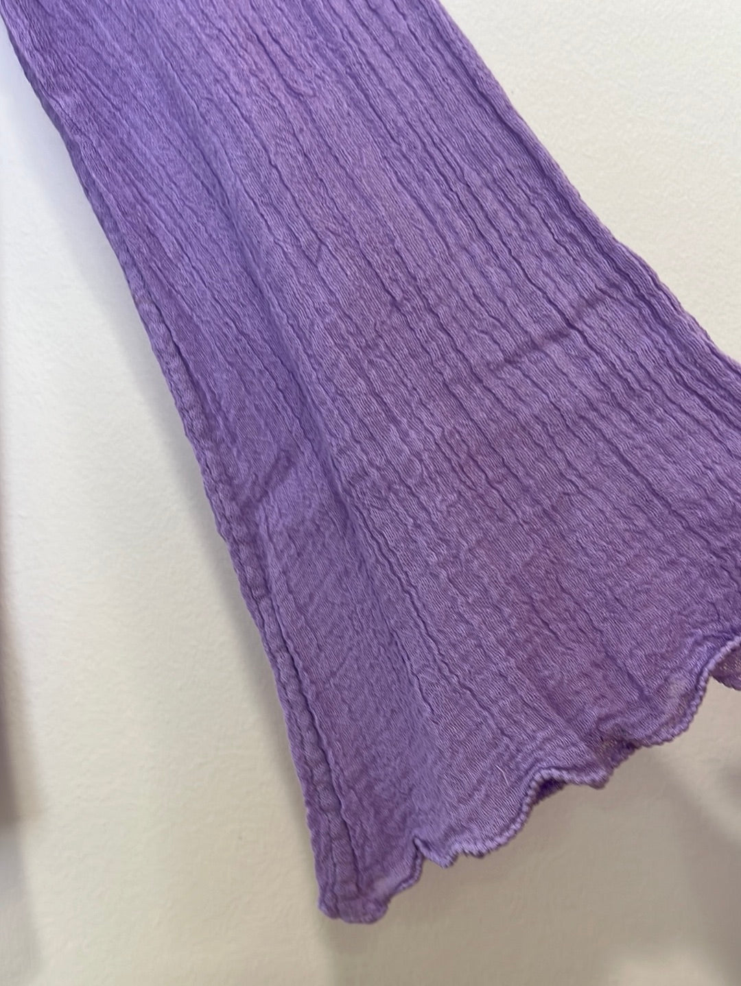 Ambas Italy Lavender Greca Cotton Shirt, Size M/L