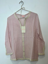 Load image into Gallery viewer, Ambas Italy Pale Pink Ruffolo Cotton Beach Shirt, Size M/L
