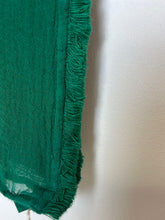 Load image into Gallery viewer, Ambas Italy Bottle Green Pareo Eyelash Cotton Wrap, Size O/S
